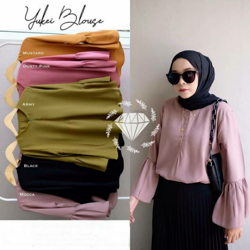 BLOUSE TOP YUKEI MOSCREPE