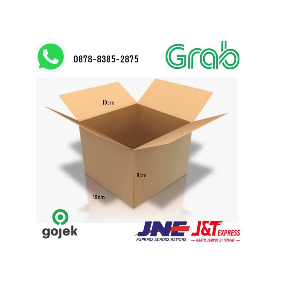 

Kardus Box Karton Polos Murah Ukuran 10x10x8cm
