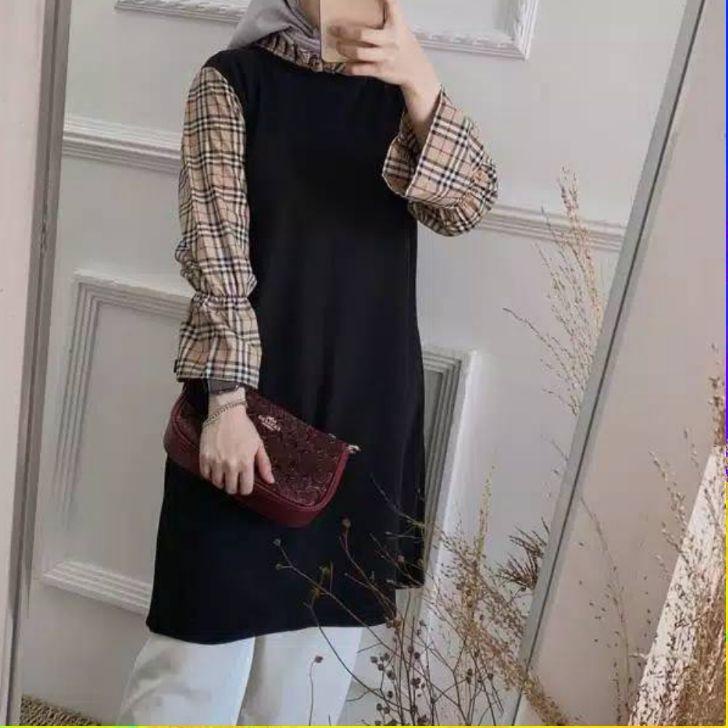 GROSIR [MURAH] Baju Atasan Tunik Wanita Cewek Kekinian Terbaru 2021 Kyra Manggo Tunik Premium Murah