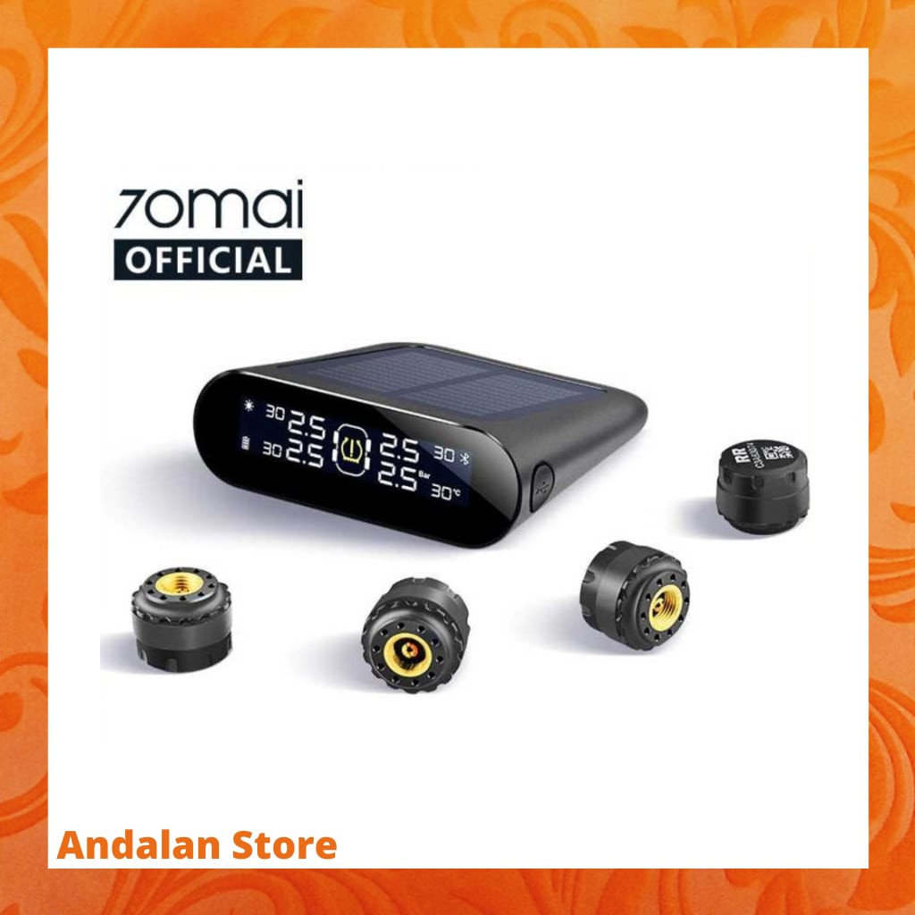Xiaomi 70mai Midrive Monitoring Tekanan Ban Mobil TPMS Solar Power T02