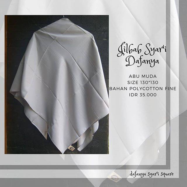 Jilbab Syar'i Polos Bahan terlihat mewah by Dafanya