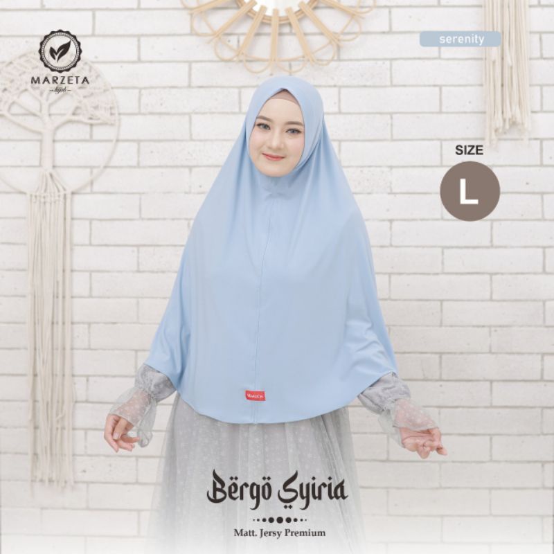 bergo instan tanpa pet bergo syiria by Marzeta hijab