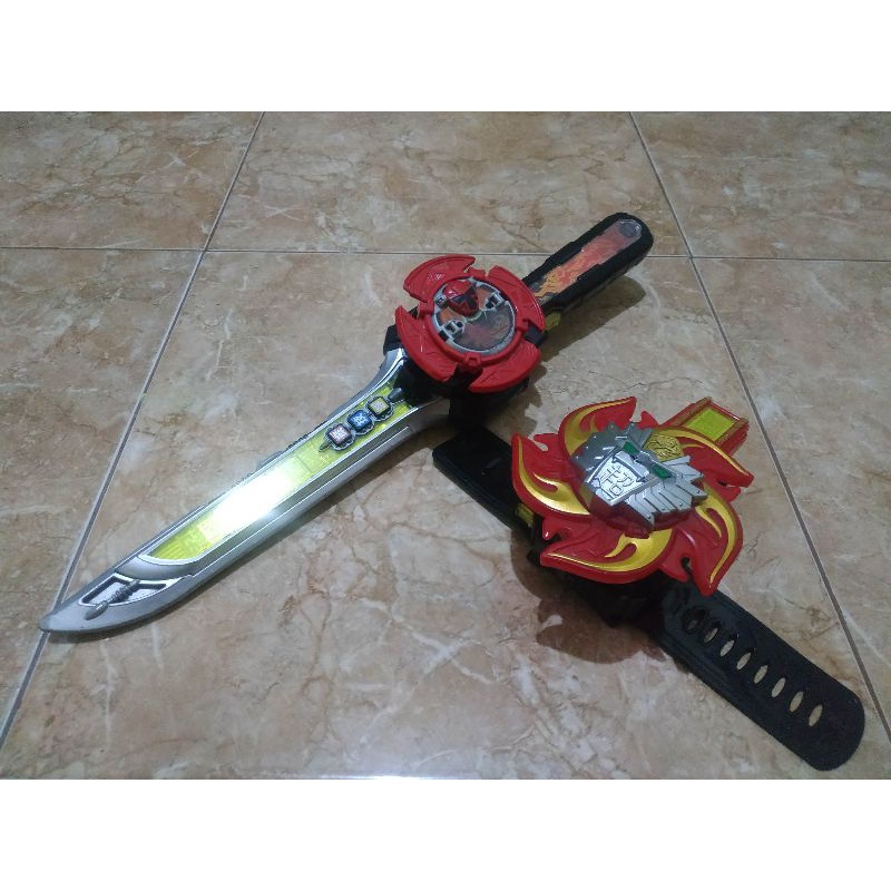 DX Ninja Ichibantou Ninja Star Blade, Chouzetsu Shobu Changer Lion Fire Morpher, Akaninger Shuriken 