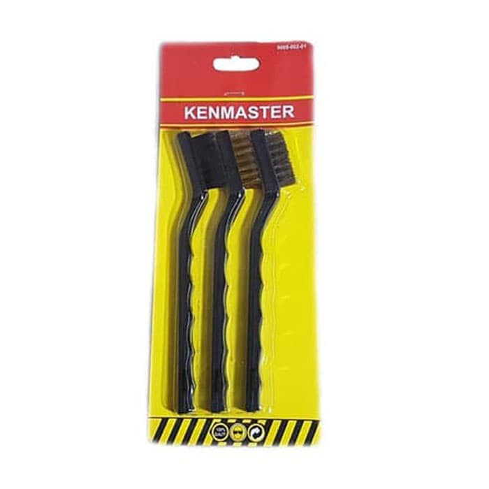 Kenmaster Sikat 3-in-1 Set Kawat Mini 3 Pcs 7&quot;