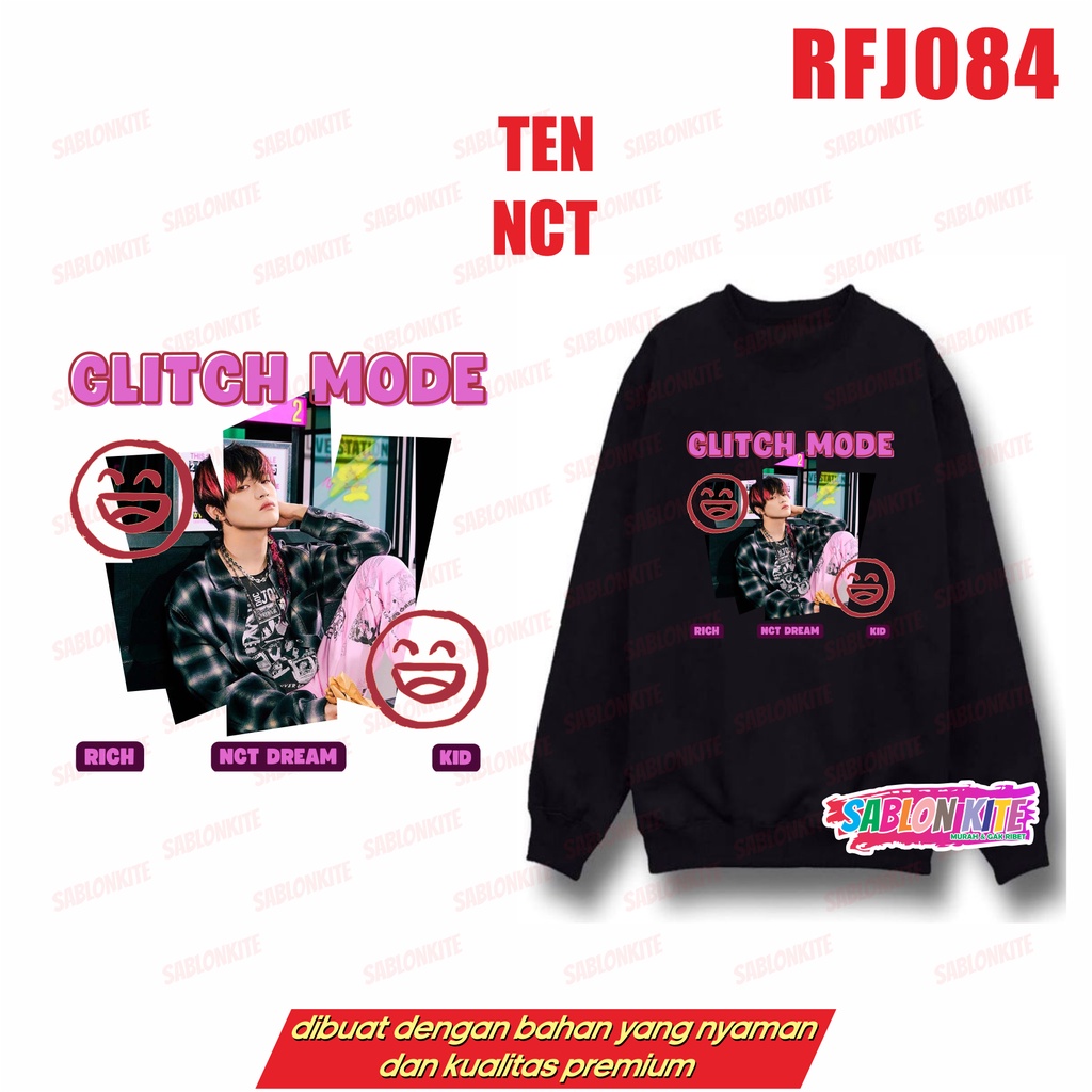 MURAH!!! SWEATER HOODIE NCT DREAM GLITCH MODE HAECHAN TEN MARK JAEMIN JISUNG JENO JOHNNY RFJ084