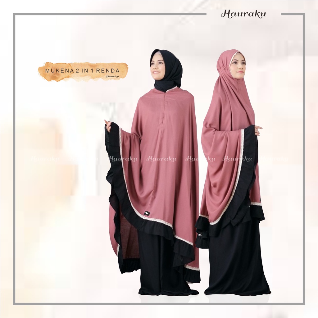 Mukena Dewasa Traveling 2 In 1 Ponco