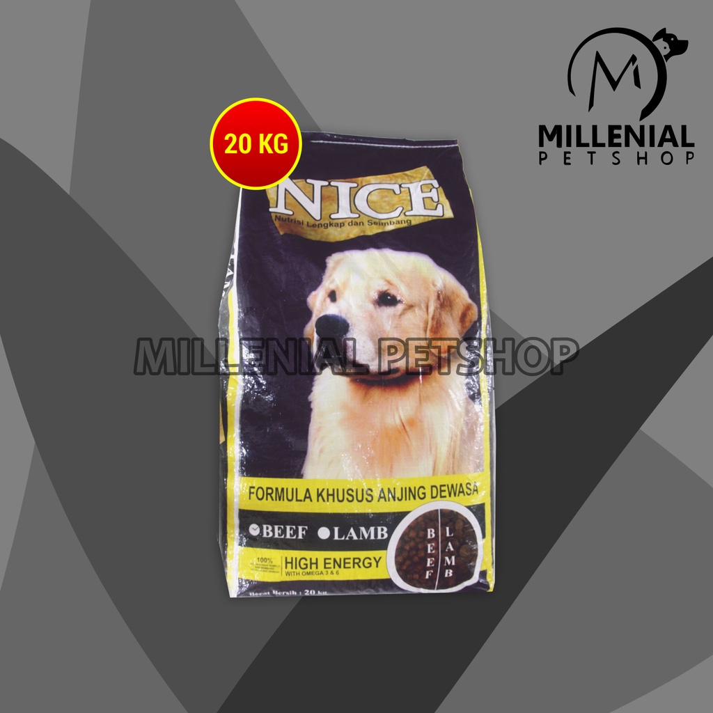 Makanan Anjing Nice Lamb 20kg Dog Food 20 kg Dry food Adult