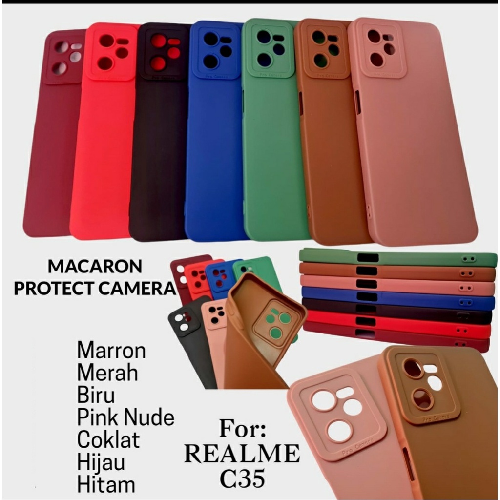 CASE REALME 10 4G C33 C35 NARZO 50A PRIME SOFTCASE SLIM WARNA MATTE PREMIUM CASING