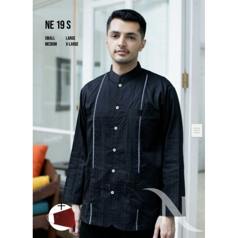 Baju Koko Nizar Bordir 2021 NE 19s REGULER