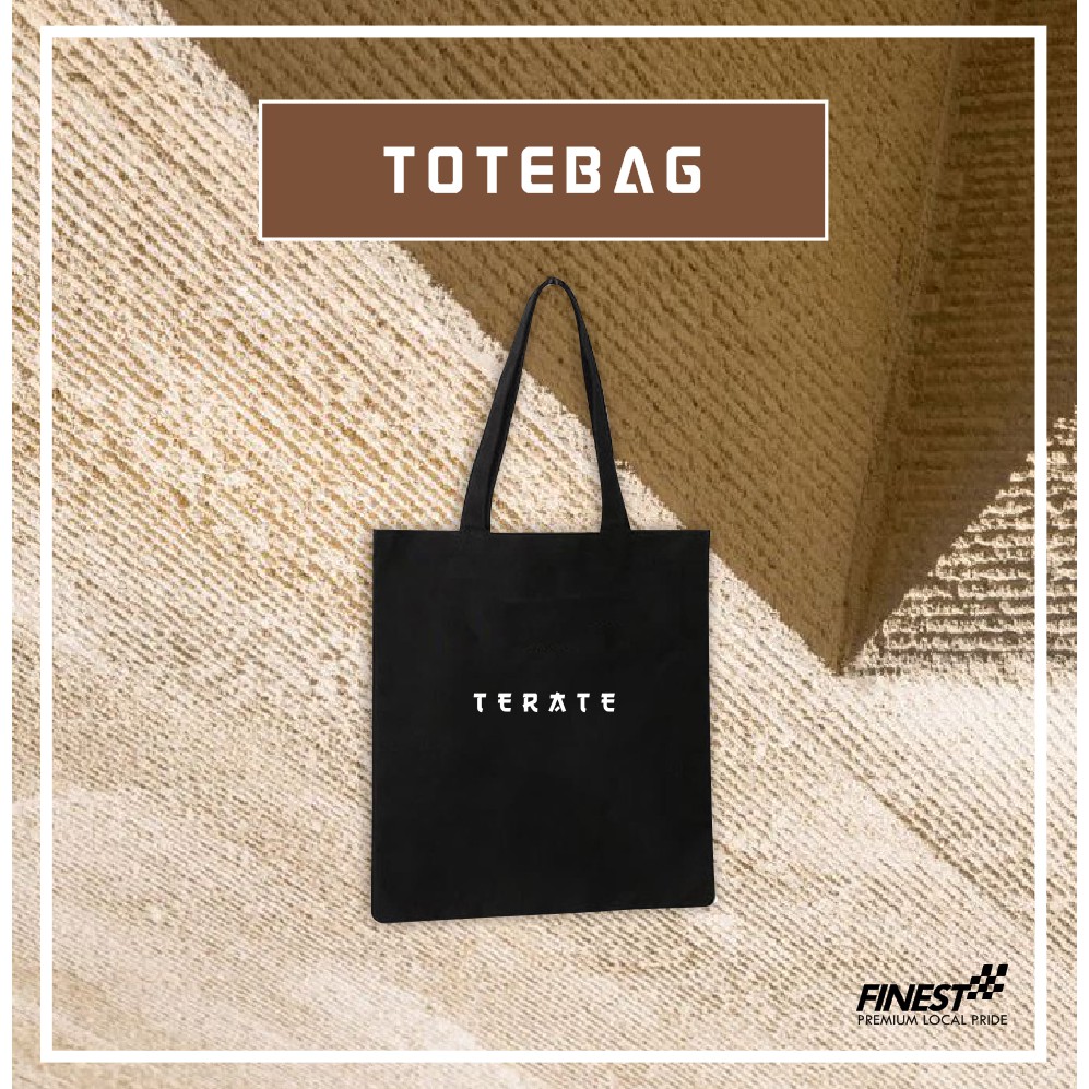 Tas Bahu ToteBag PSHT Bahan Drill Premium Resleting Tali Kain 30 x 40 cm