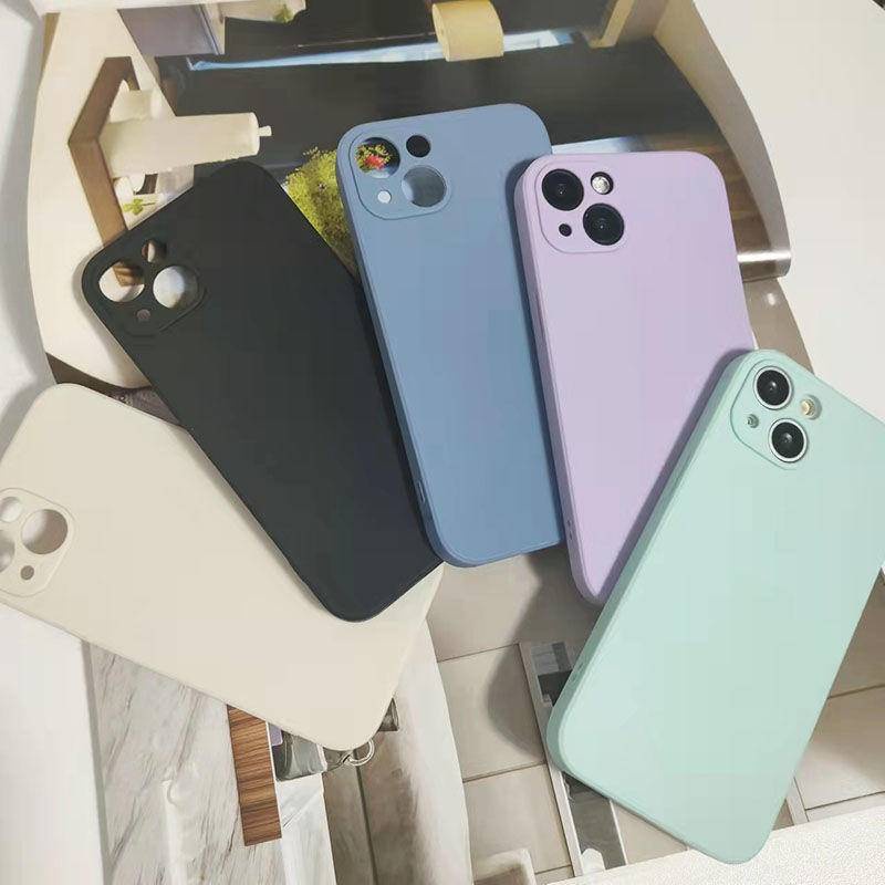 Soft Case Bahan Silikon Untuk iPhone 13 12 11 Pro MAX Mini X XS MAX XR SE 2020 2022 6 6S 7 8 Plus