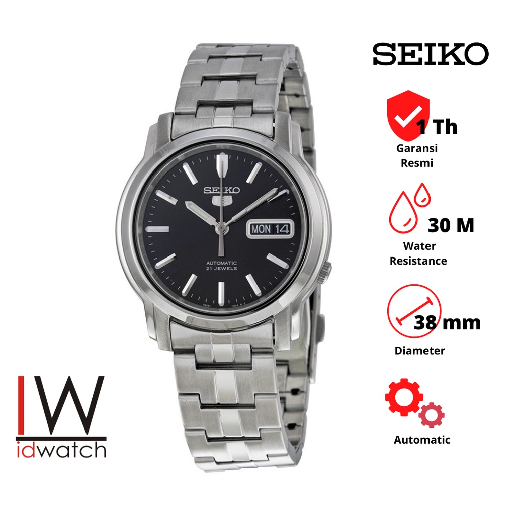 Seiko 5 SNKK71K1 Automatic Jam Tangan Pria Original SNKK71 Unisex Wanita Cewek Cowok