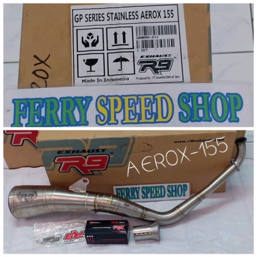 Promo knalpot r9 gp series stainless aerox 155 knalpot r9 gp series yamaha aerox 155 knalpot r9 gp s