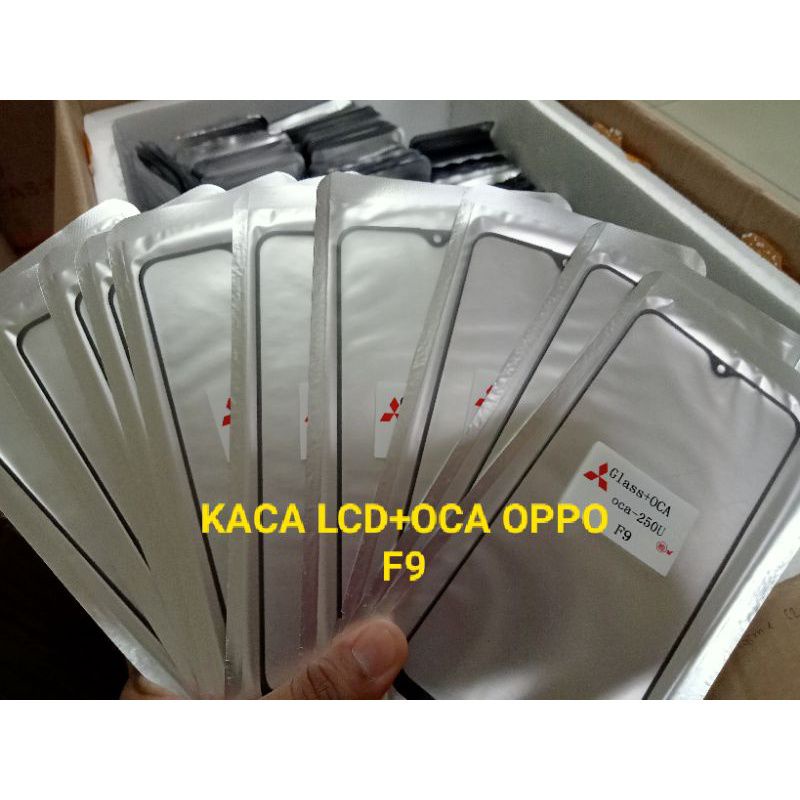 Kaca Lcd Kaca Depan Touchscreen Plus Lem Oca Oppo F9 Original