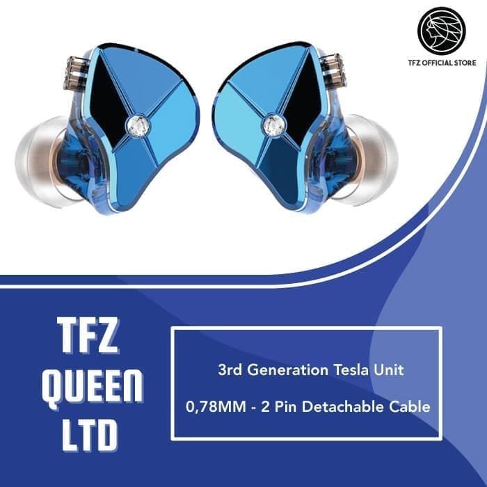 ✅ [Garansi 1 Tahun] TFZ QUEEN LTD HiFi In Ear Monitor Earphone With Detachable Cable