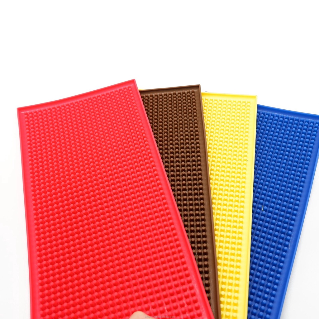 bar mat rubber color anti slip / alas meja pengering tatakan gelas piring dapur anti slip