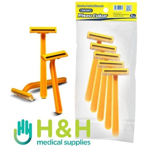 Pisau Cukur / Razor / Alat Cukur / Razor Blade Onemed Kuning