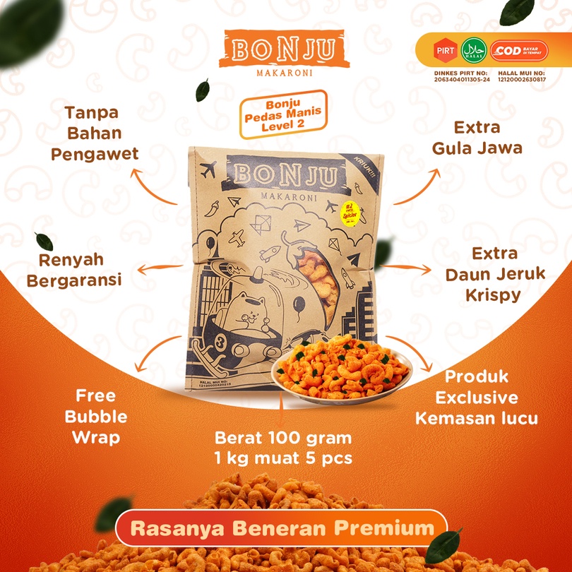 

Makaroni Pedas Manis Cemilan Makanan Ringan Jajanan Makaroni Bonju Makroni Rasa Pedas Manis Jadul Macroni Macaroni Makarun Bantet Bantet Pedas Hot Mateng Daun Jeruk Kiloan 100 Gr Reguler