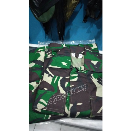 Baju pdl tni sritek 888/baju pdl loreng malpinas/baju pdl seritek/