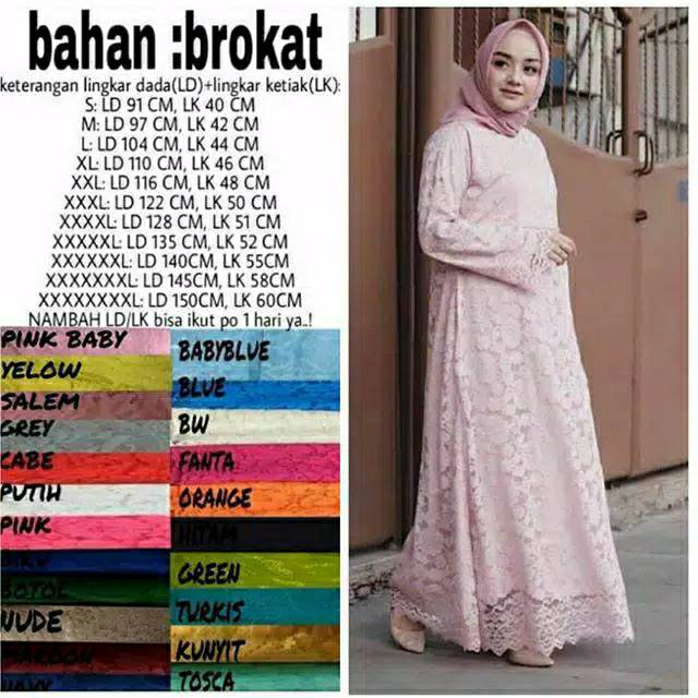 Dress full brokat ld 91-150cm