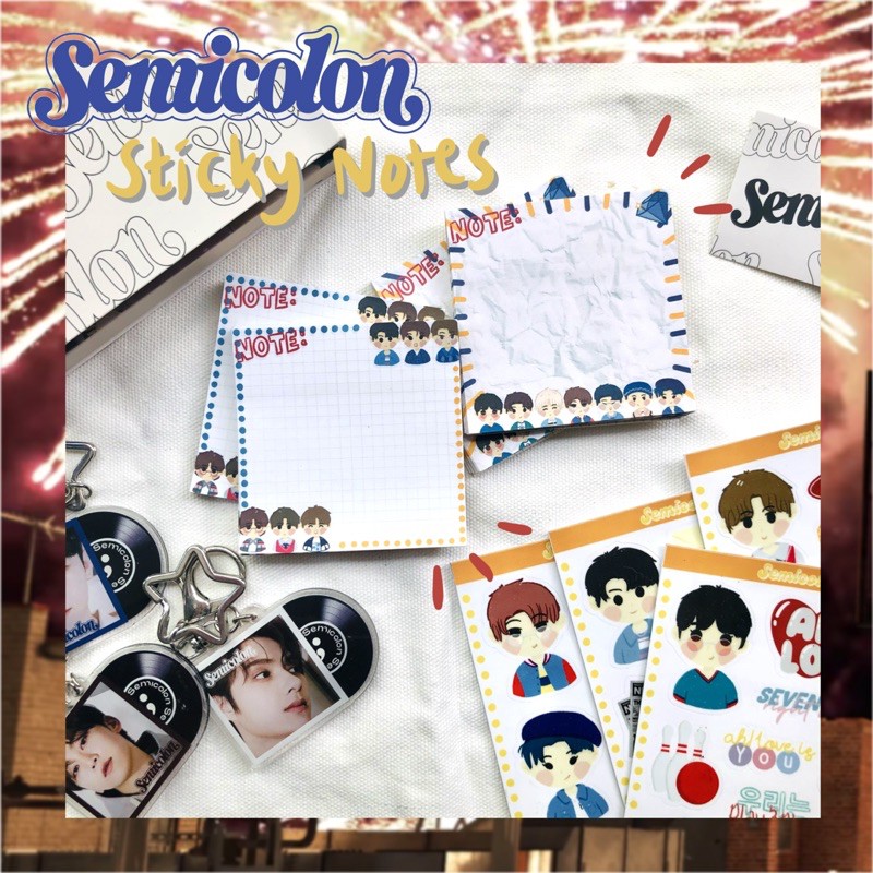 SEVENTEEN Home;Run - Semicolon Sticky Notes Post It - kulkit