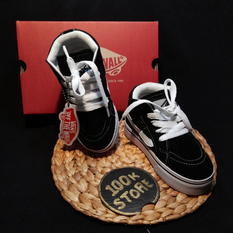 sepatu anak laki laki perempuan sk8 high sneakers kids sepatu sekolah anak