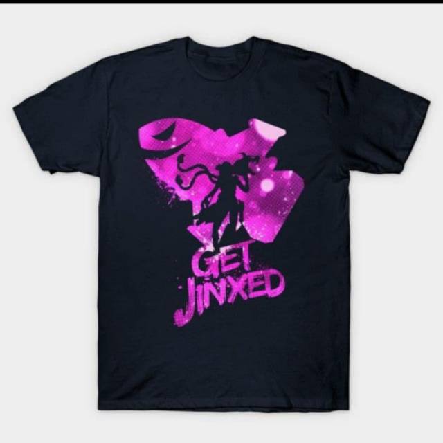 KAOS TSHIET LEAGUE OF LEGENDS GET JINXED LOL COMBED 30S
