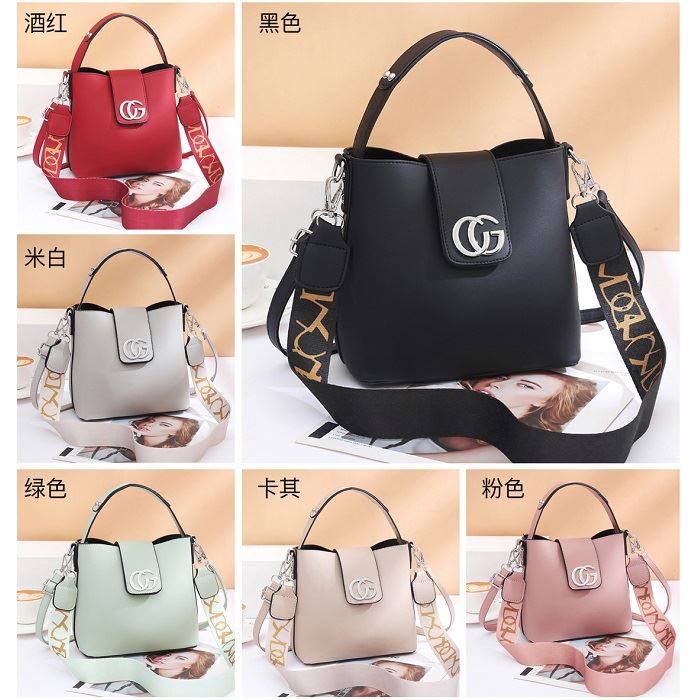 BJ245770 - BLACK/GRAY/GREEN/KHAKI/PINK/RED/YELLOW - TAS IMPORT TAS WANITA FASHION IMPORT MODIS ELEGAN TERMURAH TERLARIS TERBARU BAGSTORE JAKARTA TAS BATAM JT45770 LT1862