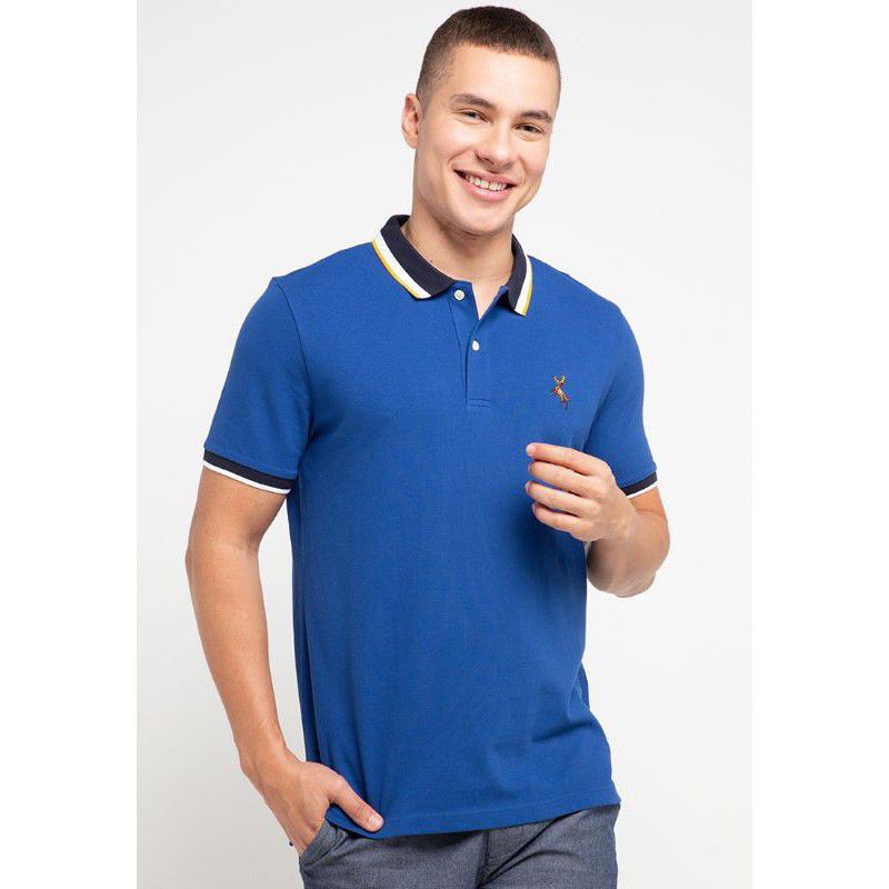 Giordano Men Deer Embroidery Polo Shirt BIG Sale Original Store