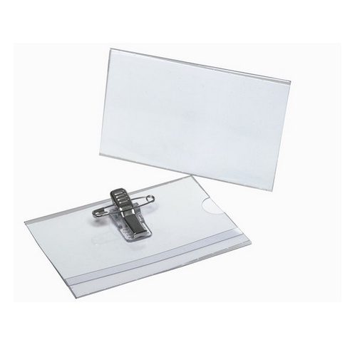 Bantex Name Card Holder 55 x 90 mm Plastic Material - Ref 8652 08 ( isi 10 pcs )