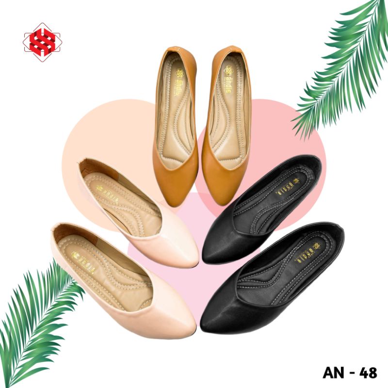 ANDIS Sepatu Flatshoes Wanita Ballerina AN48