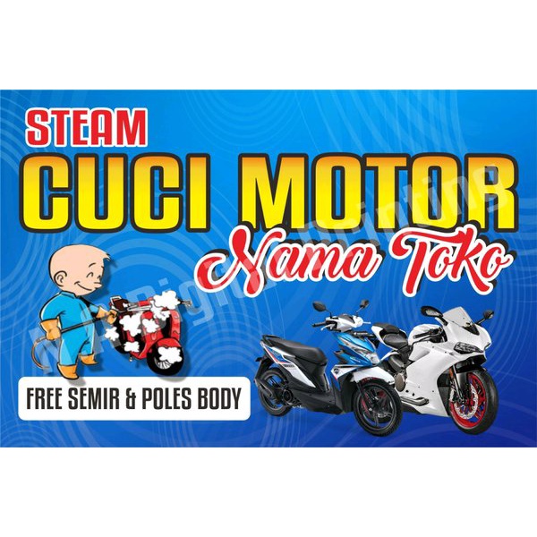 

Promo Spanduk STEAM MOTOR ukuran 120cmx80cm Murah