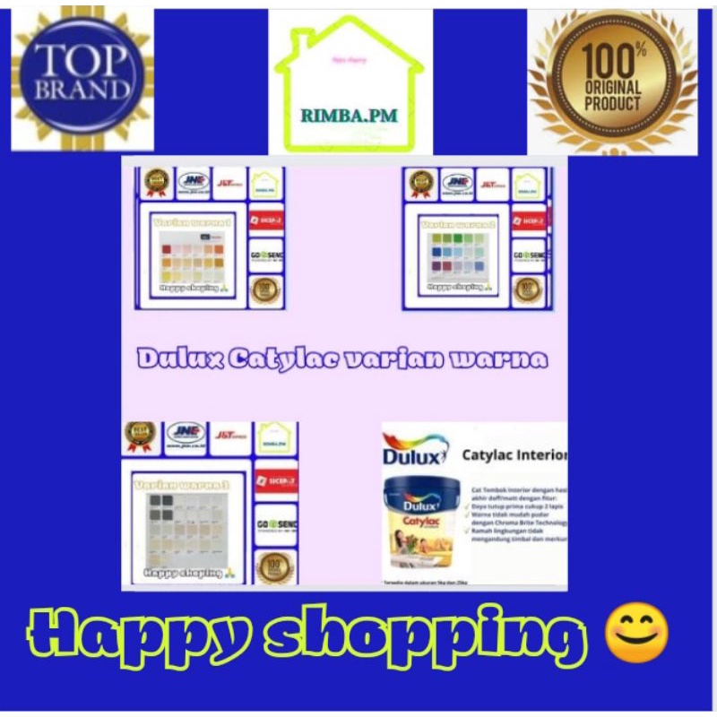 cat tembok interior dulux Catylac 5 kg varian warna 1 A