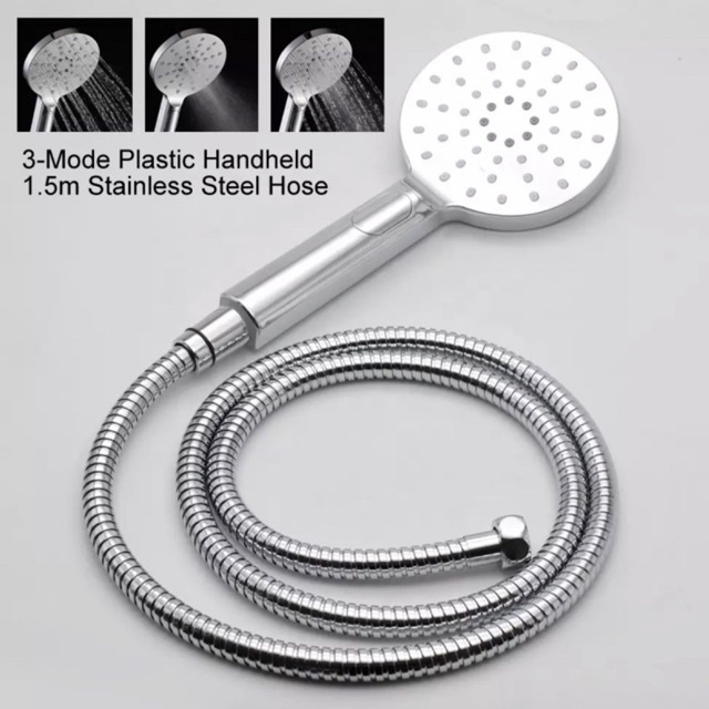 688 HandShower Set 3 Mode / Shower Mandi Hand Shower Kepala Air Push Button Paket Set