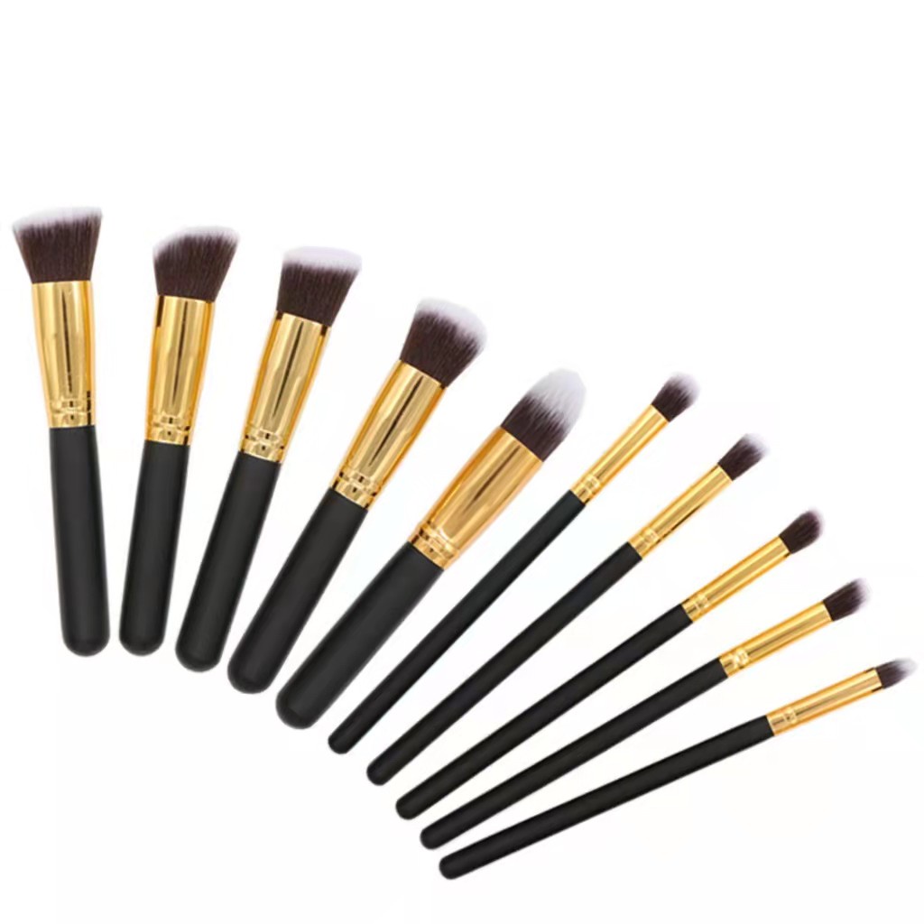 Kabuki Brush Set Kuas Make Up 10 PCS 10pcs MakeUp Brush/Alat Rias/Cantik