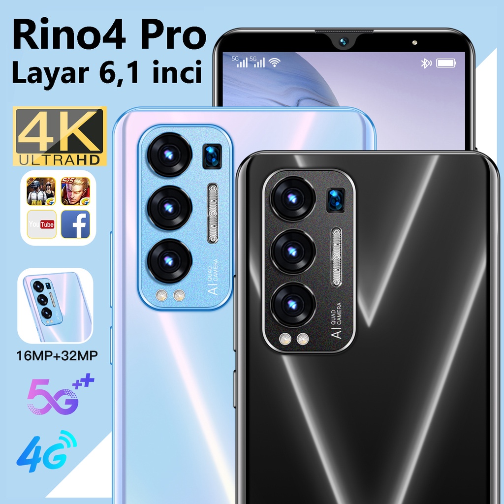 hp cuci gudang resmi Rino4 Pro Ram 4GB Rom 64GB Kamera 8MP 4800mAh Baterai bawaan bisa cod