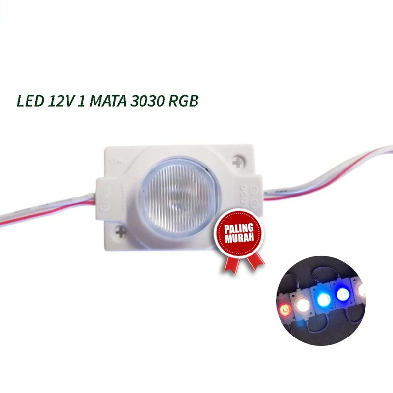 LAMPU LED MODUL 1MATA 12VOLT 1.5 WATT WATERPROOF 1 MATA 12V 24v VOLT