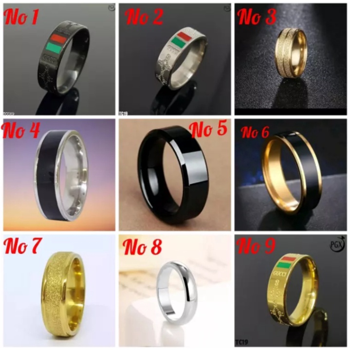 cincin titanium terlaris motif tercantik