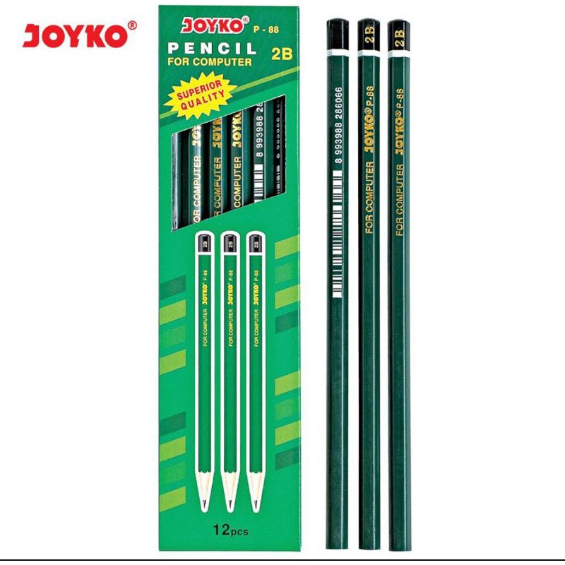 

LUSINAN - 12 PCS PENCIL / PENSIL JOYKO P-88 2B