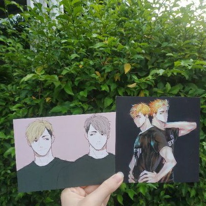 Postcard Anime Haikyuu Inarizaki MSBY Miya Twins Atsumu Osamu by @ummm_mmma (Ready Indo)
