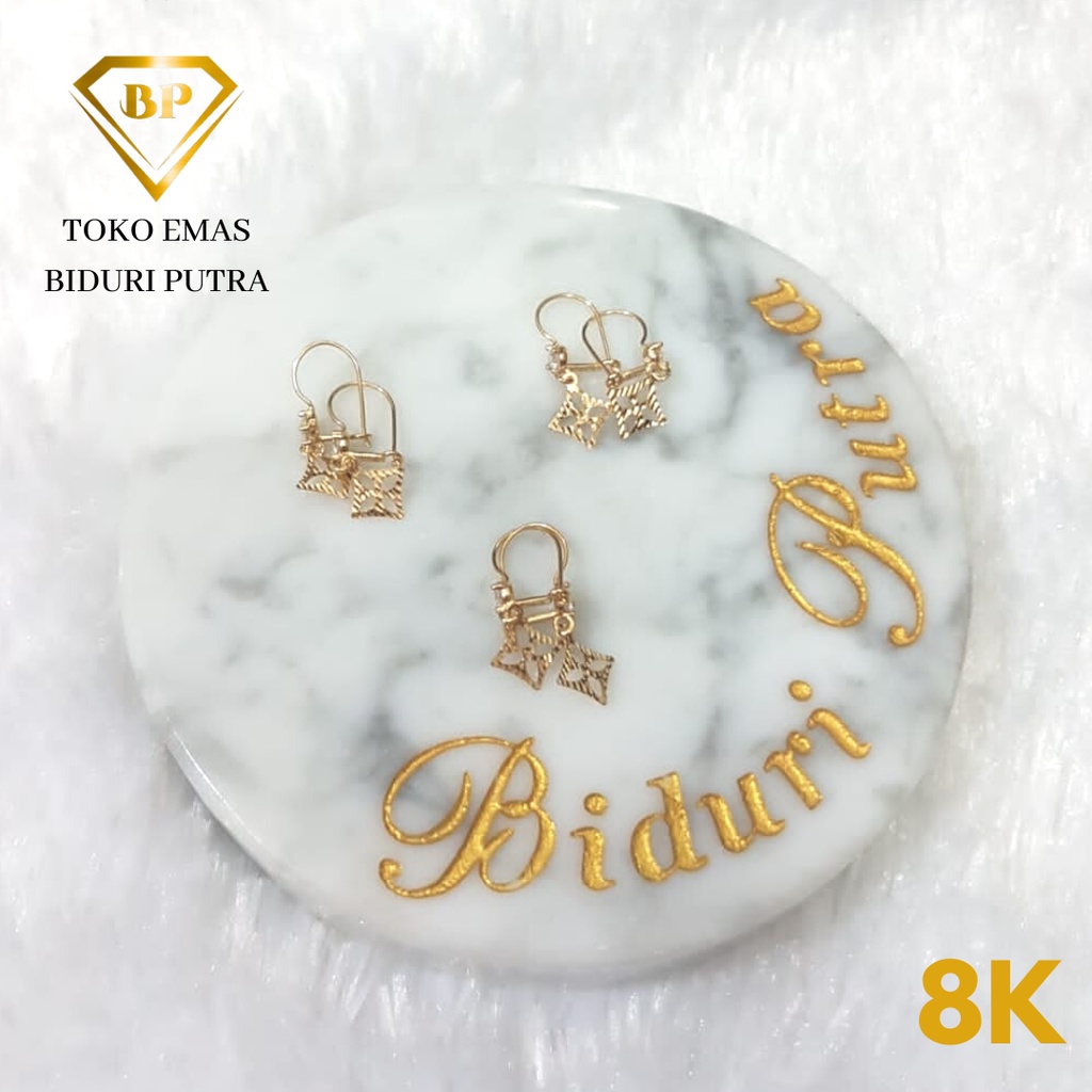 ANTING DESI EMAS ASLI KADAR 8K/375 toko emas biduri putra - toko mas asli - anting emas kadar 375 - anting emas muda - perhiasan emas asli - anting emas termurah - toko emas purbalingga