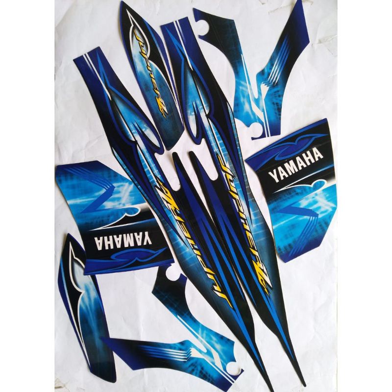 Striping jupiter z burhan biru hitam 2008 2009