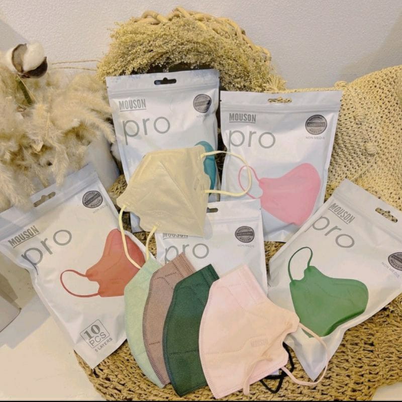 Masker Kn 95 Mouson Pro Hitam Putih Warna Kn95 Hiybrid Careion Original