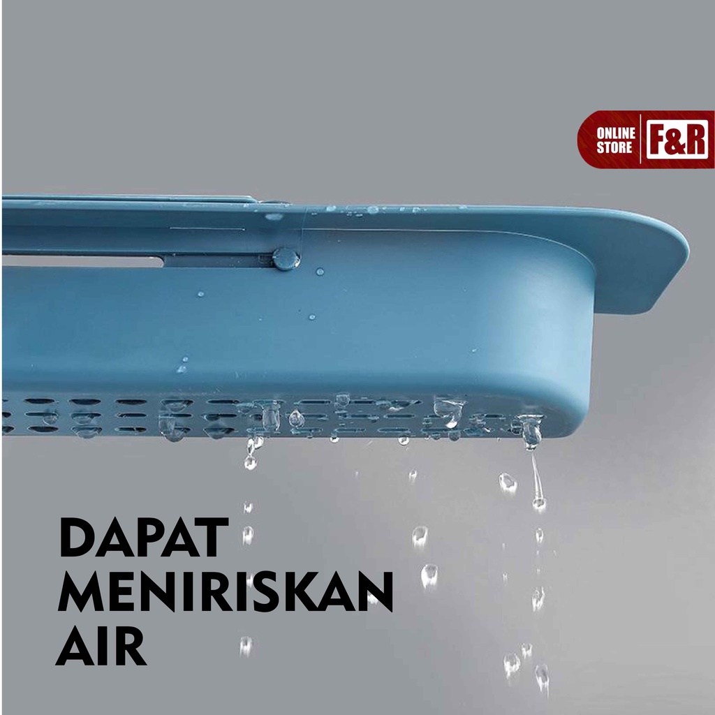 Tempat Spon Rak Cuci Piring Tirisan Wastafel Gantungan Kain Lap Dapur Sabun Kitchen Sponge Rag Rack