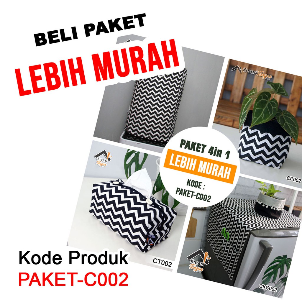 COVER POT TEMPAT PENYIMPANAN MOTIF MINIMALIS AESTHETIC CP002