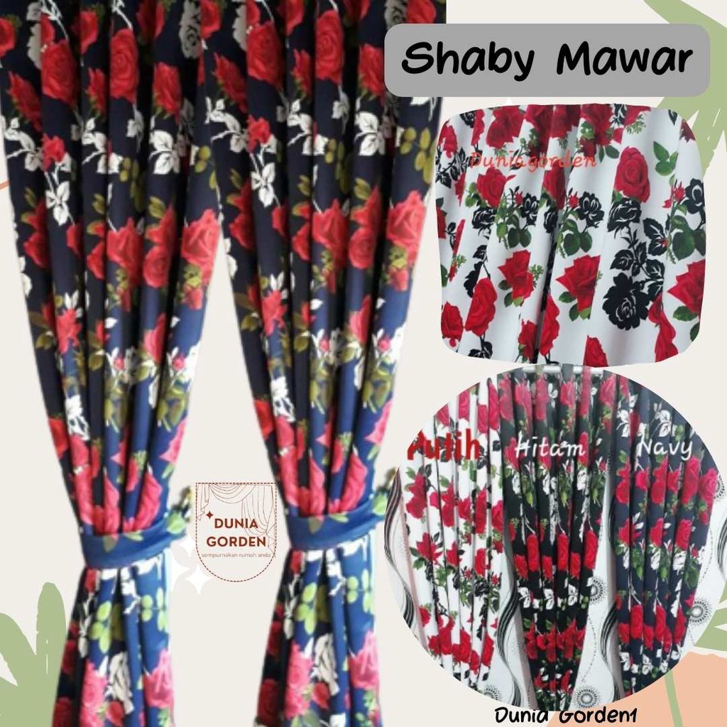 Gorden Shaby Gorden Blackout Gorden Motif Gorden Blackout Motif Mawar Gorden Jendela Motif Bunga Gor