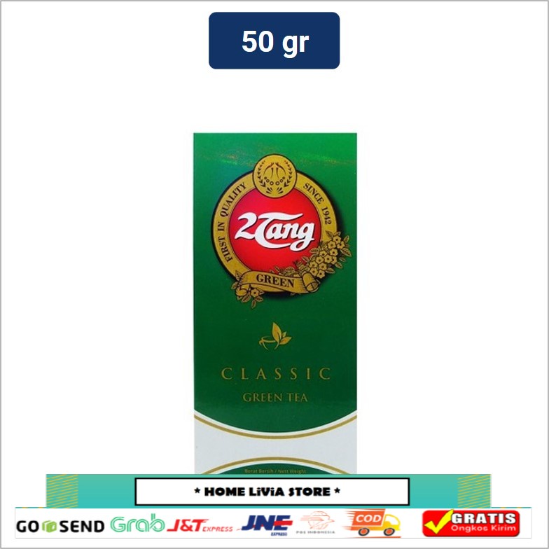

2Tang Classic Green Tea Teh Hijau 50 gr