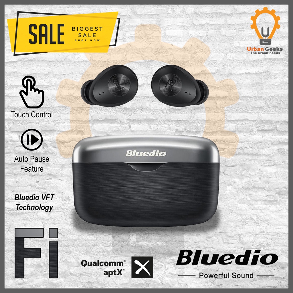 Bluedio Fi TWS Headset Bluetooth Sports Earbud Qualcomm 5.0 Aptx
