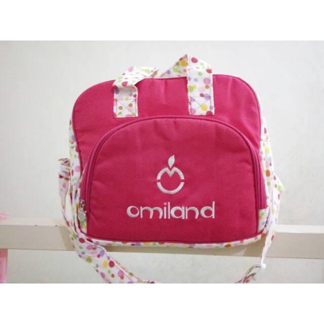 Tas Bayi Multifungsi Sedang / Medium Omiland Motif Polcadot Series OBT4214 Original