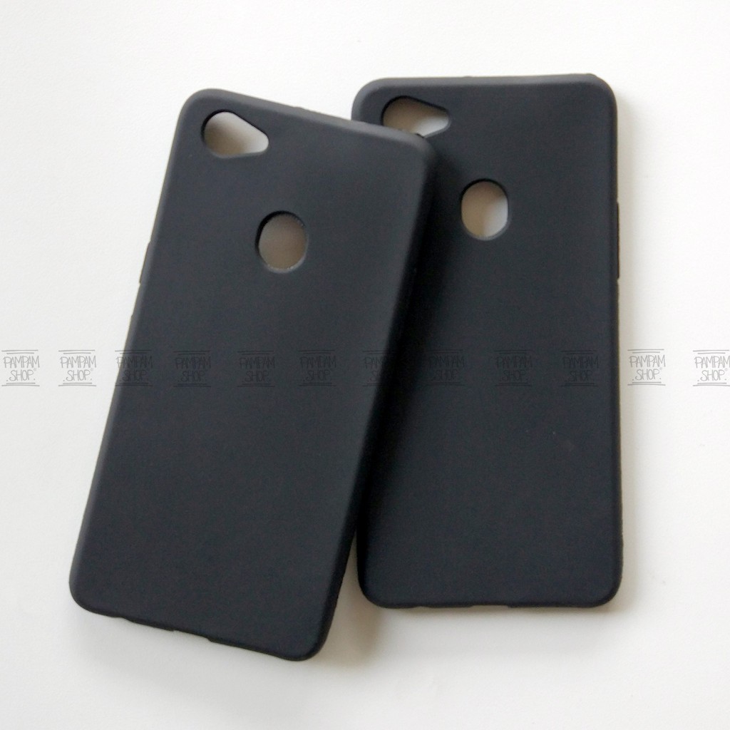 Soft Case Slim Black Matte Oppo F7 Ultrathin Ultra Thin Silikon Hitam Casing Blackmatte Softcase